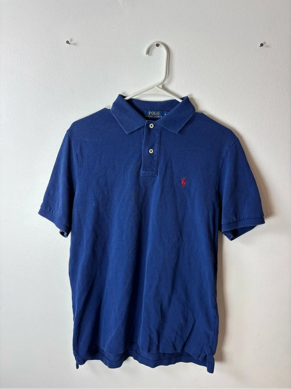 Polo by Ralph Lauren Classic Fit Men’s Polo Shirt  - Navy with Red Logo